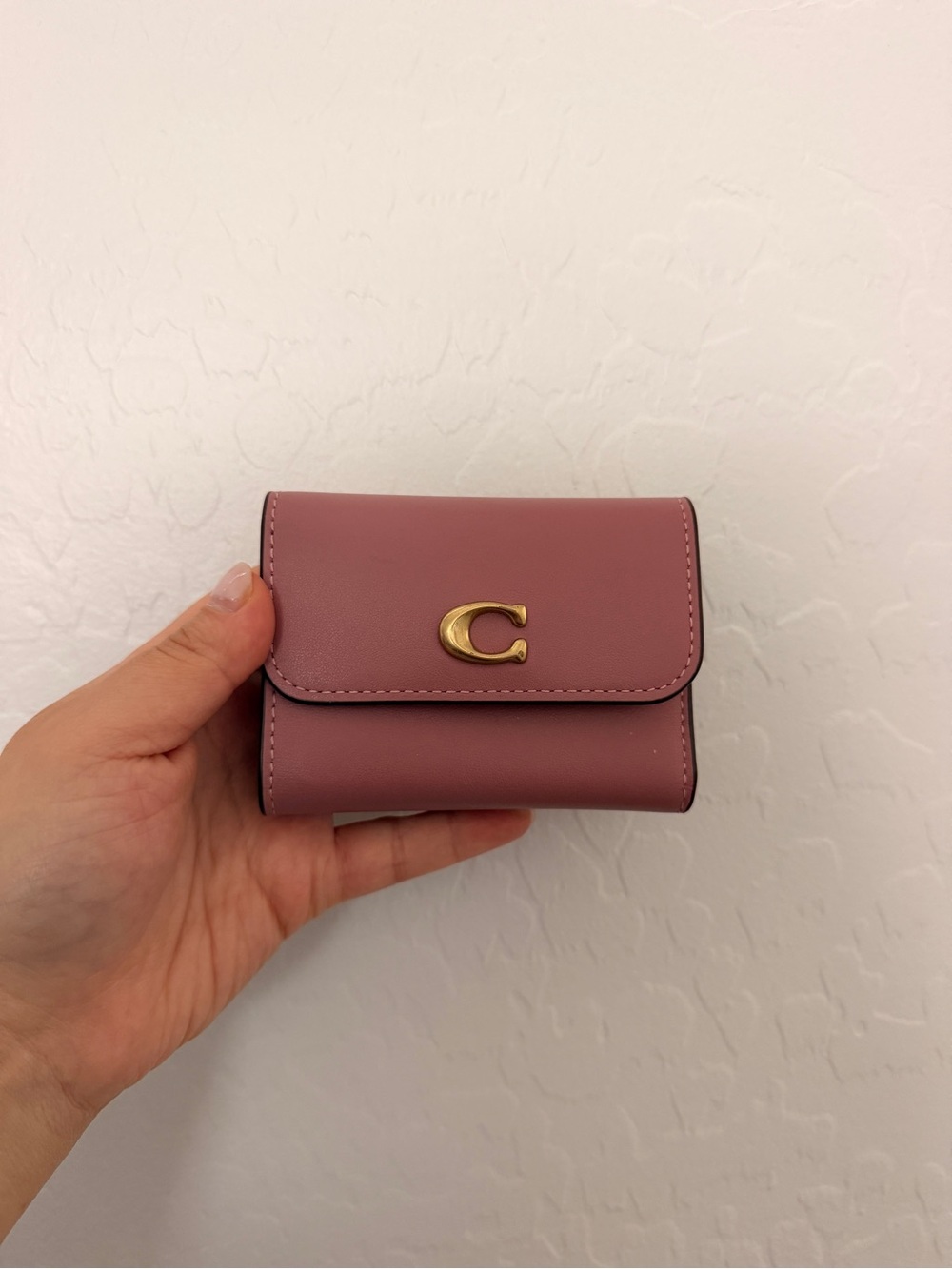 🌹 Coach Light Pink Small Essential Card Holder Wallet